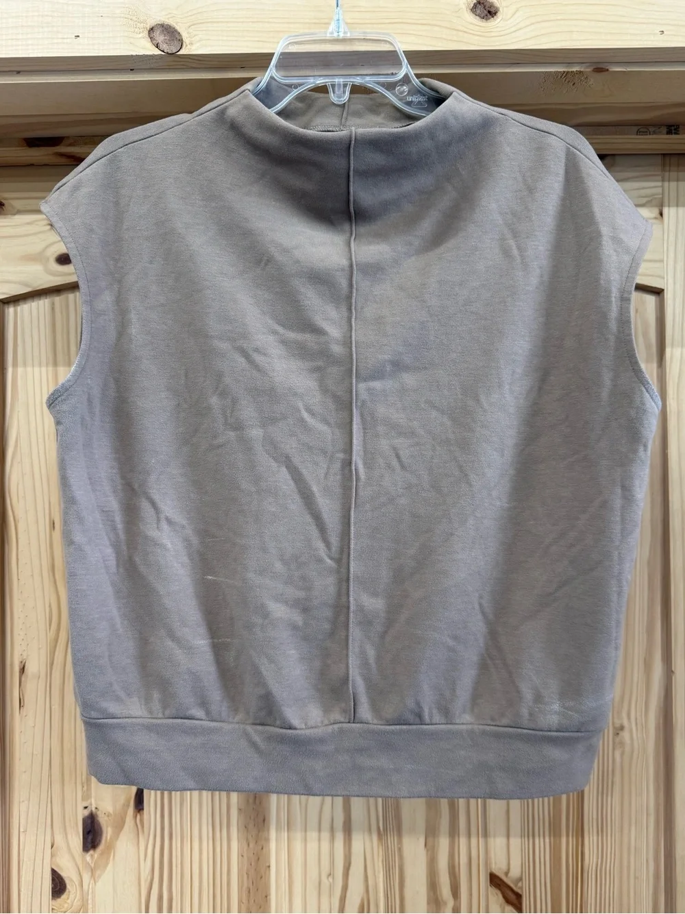 Women’s Sleeveless Knit Sweater - Taupe